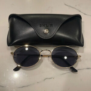Shein Black and Gold Sunglasses
